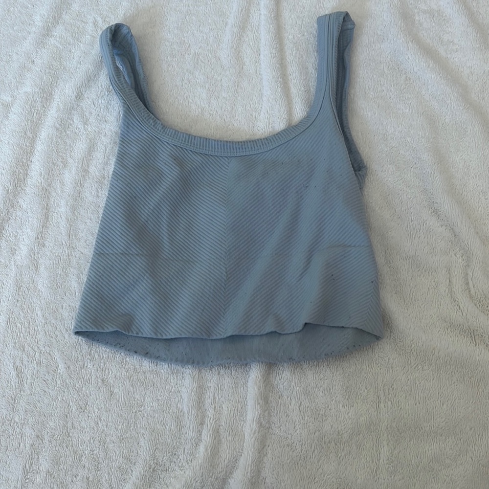 Light blue rock n rags tank top